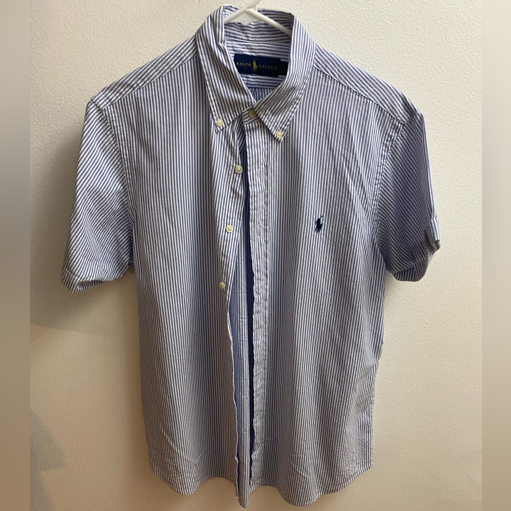 Ralph Lauren Classic Blue and White Shirt
